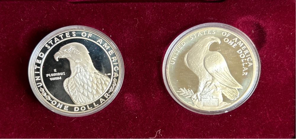 1983 US Olympic Silver Dollar  coin collectible - Main Image 3