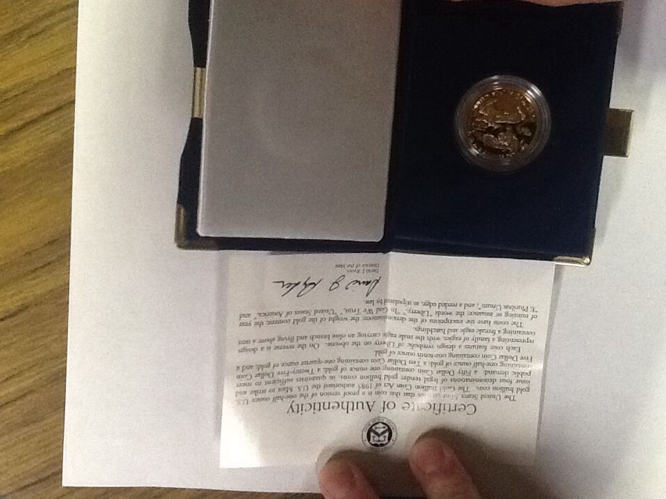 1993 American Eagle One-half Ounce $25 Gold Coin Mint P  coin collectible - Main Image 2