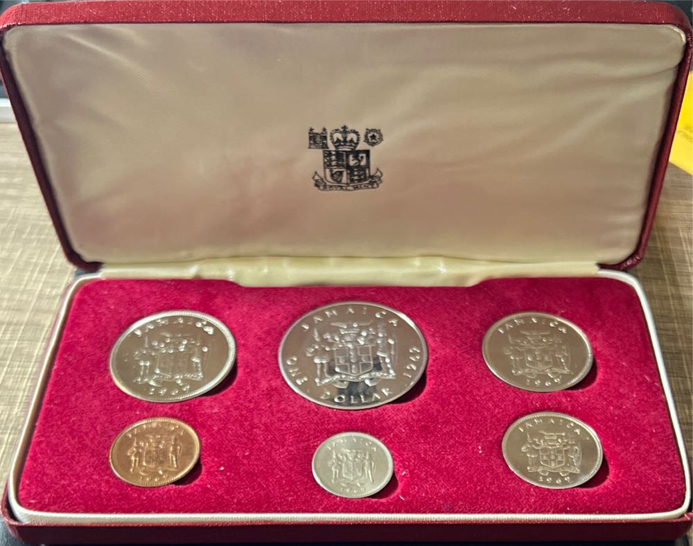 1969 Jamaica Proof Set  coin collectible - Main Image 2