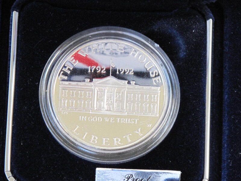 1992 White House 200th Anniversary Proof Silver Dollar  coin collectible - Main Image 2