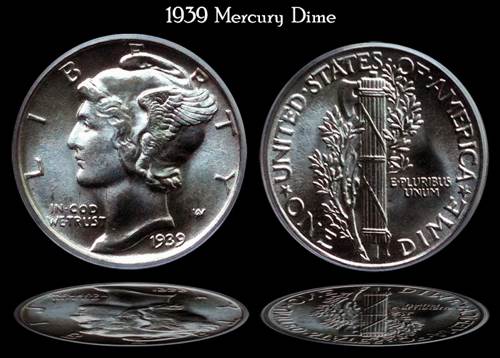 Mercury Dime  coin collectible - Main Image 2