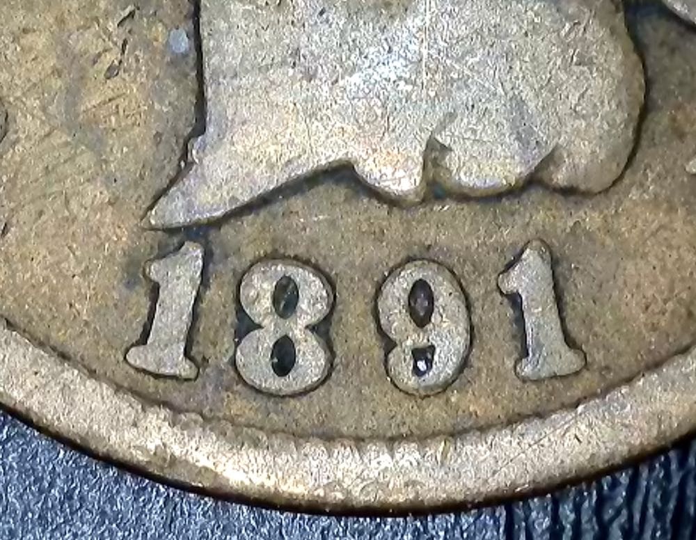 1891 Indian Head Cent  coin collectible - Main Image 3