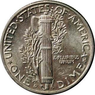 Mercury Dime  coin collectible - Main Image 2