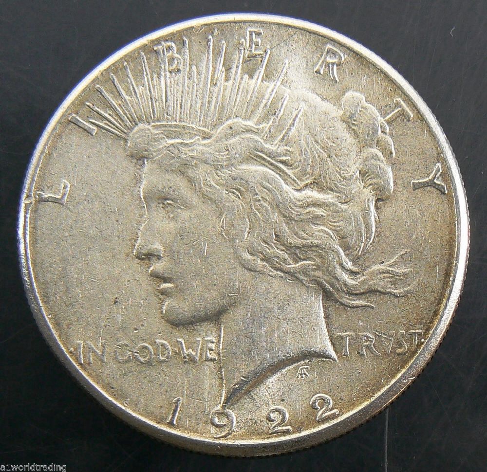 Peace Dollar 1922S coin collectible - Main Image 1