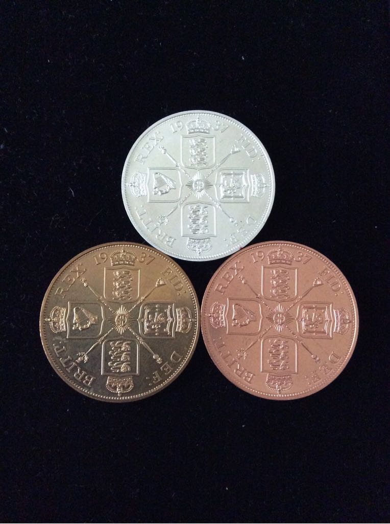 Edward VIII Medallic Double Florin - Retro Pattern Collection  coin collectible - Main Image 2