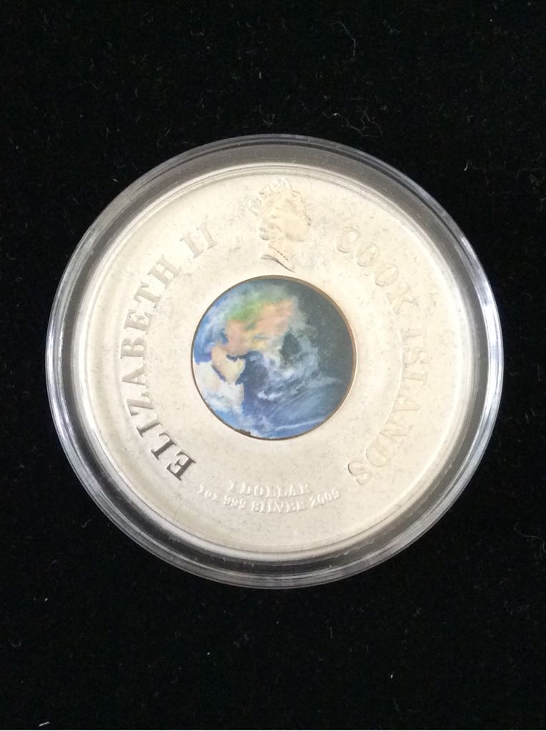 Cook Islands $1 ’Orbital’ Coin - 1969 The First Man On The Moon  coin collectible - Main Image 2
