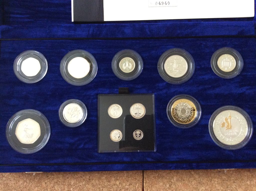 UK Millennium Silver Proof Set  coin collectible - Main Image 2