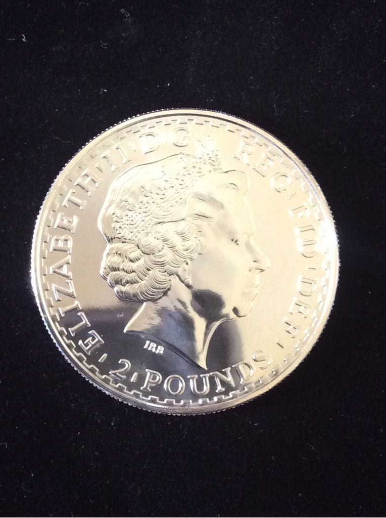 Britannia £2 Silver Bullion Gold Silhouette  coin collectible - Main Image 2