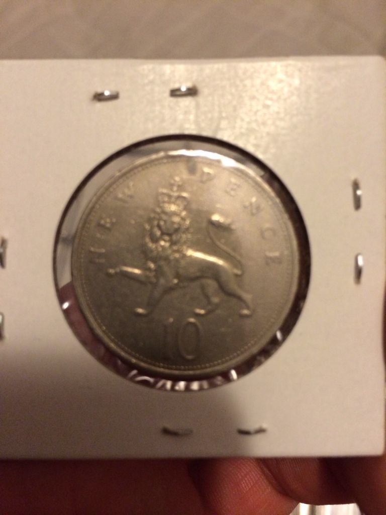 1976 British 10 New Pence  coin collectible - Main Image 2