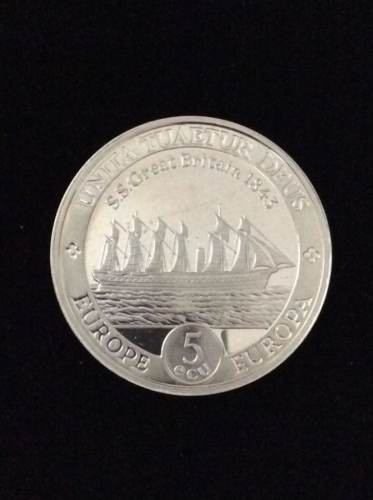 S S Great Britain - Britannia 5 ECU  coin collectible - Main Image 2