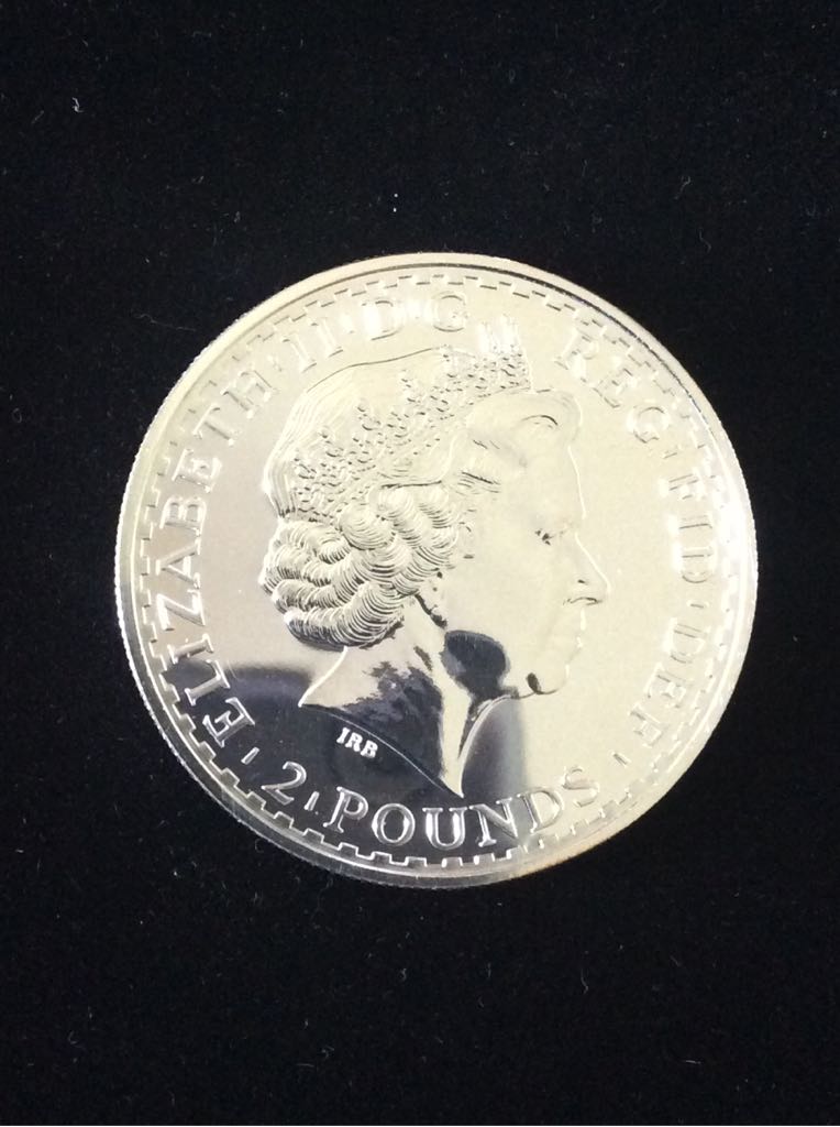 Britannia £2 Silver Bullion Gold Silhouette  coin collectible - Main Image 2