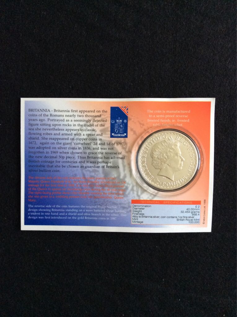 Britannia £2 Silver Bullion - Presentation Pack (No.1)  coin collectible - Main Image 2