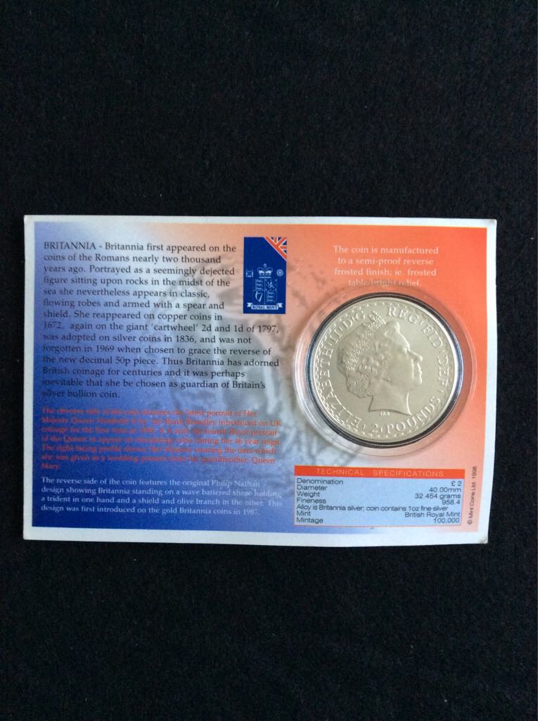 Britannia £2 Silver Bullion - Presentation Pack (No.2)  coin collectible - Main Image 2