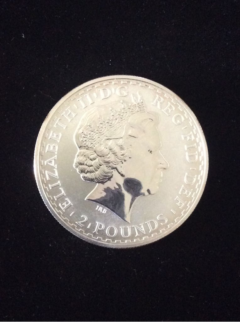 Britannia £2 Silver Bullion Gold Silhouette  coin collectible - Main Image 2
