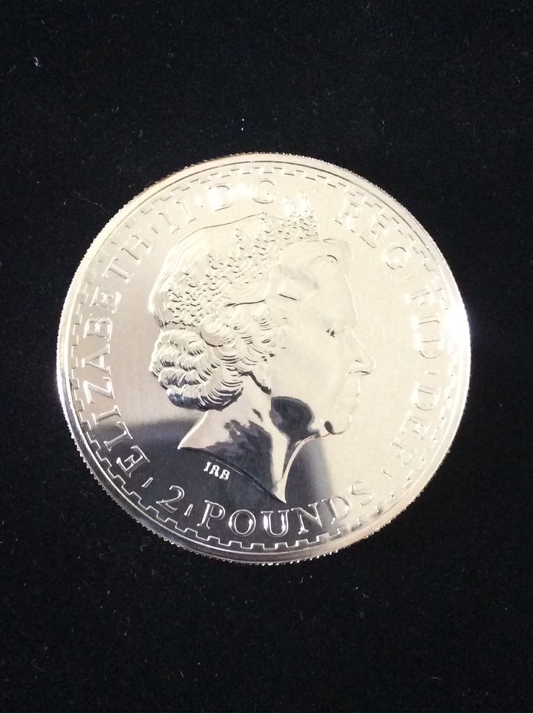 Britannia £2 Silver Bullion Gold Silhouette  coin collectible - Main Image 2