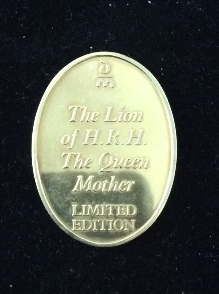 Lion Of H R H The Queen Mother Ingot, The  coin collectible - Main Image 2