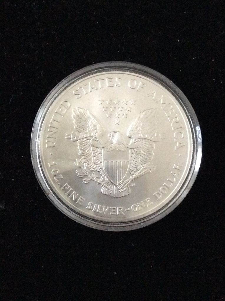 US Eagle Silver Bullion Colorised Pope Jean Paul II  coin collectible - Main Image 2