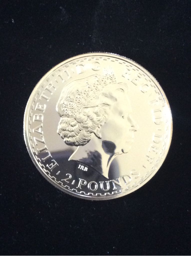 Britannia £2 Silver Bullion Gold Silhouette  coin collectible - Main Image 2