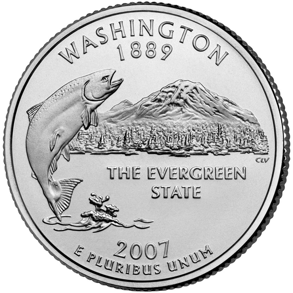 Washington - America The Beautiful 5 Oz Olympic National Park  coin collectible - Main Image 2