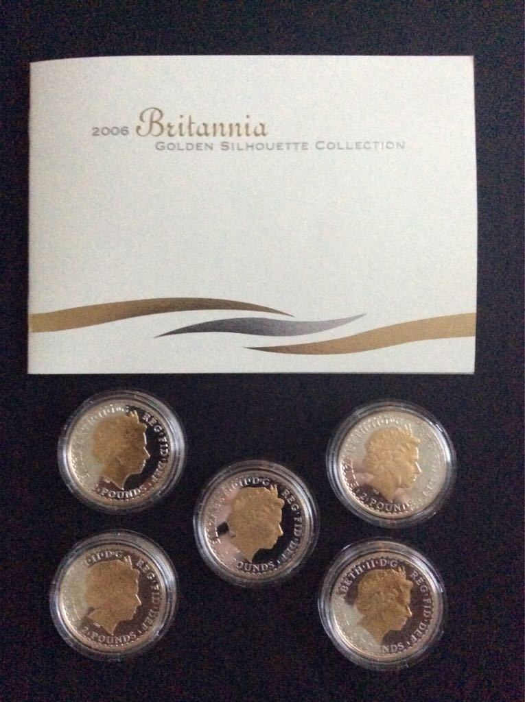 Britannia £2 Silver Golden Silhouette Collection  coin collectible - Main Image 2