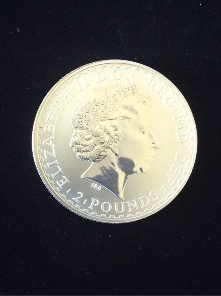 Britannia £2 Silver Bullion Gold Silhouette  coin collectible - Main Image 2