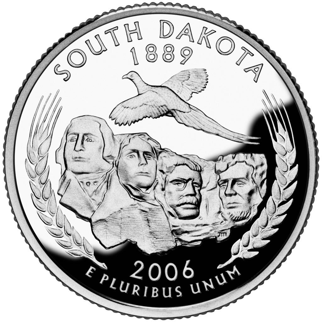 South Dakota State Quarter D  coin collectible - Main Image 2
