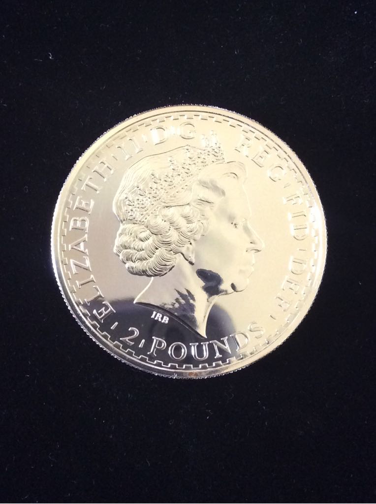 Britannia £2 Silver Bullion Gold Silhouette  coin collectible - Main Image 2