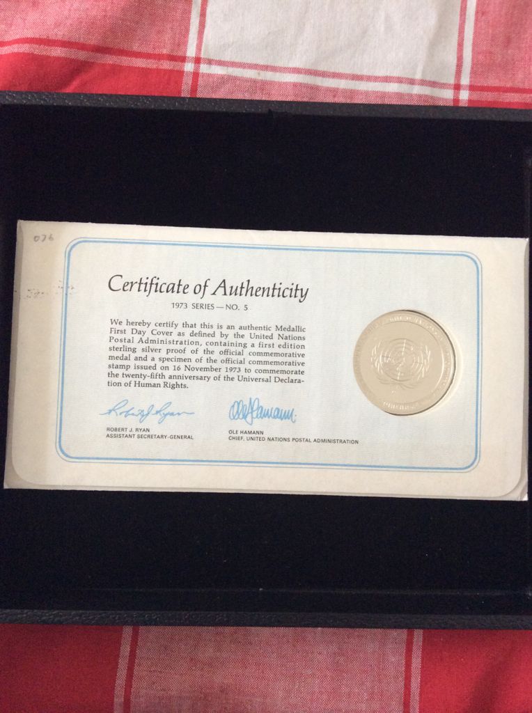 United Nations Medal - The Universal Declaration Of Human Rights  coin collectible - Main Image 2