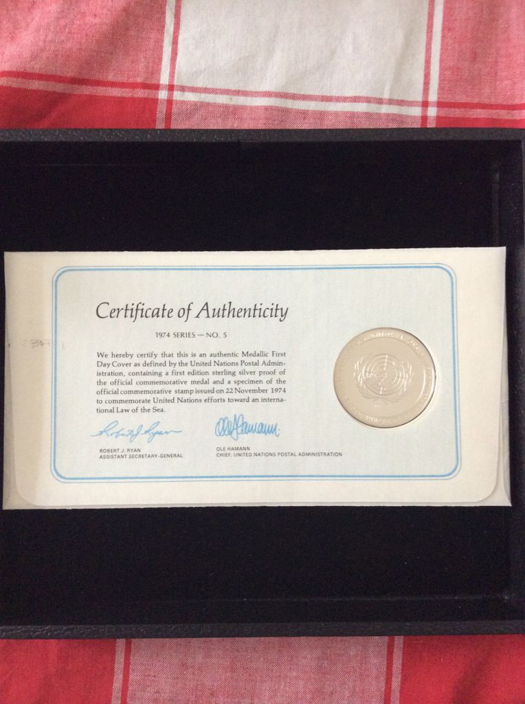 United Nations Medal - Law Of The Sea  coin collectible - Main Image 2