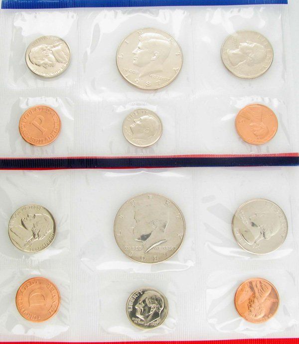1987 Uncirculated P’s & D’s  coin collectible - Main Image 2
