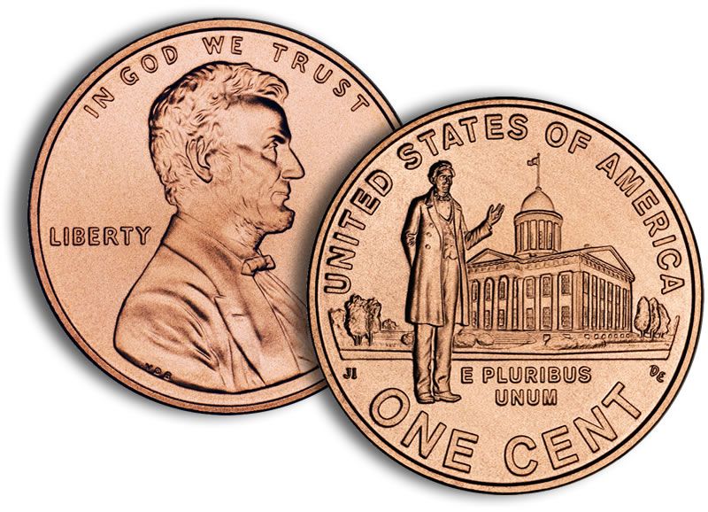 2009 Professional Life Lincoln Penny  coin collectible - Main Image 2