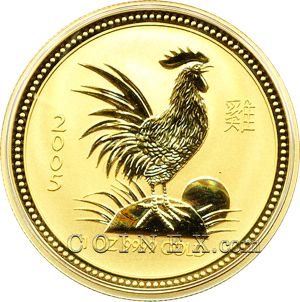 Lunar Series 1 2005 Year Of The Rooster 1oz Gold 9999 Proof  coin collectible - Main Image 2