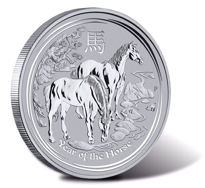 Lunar 10 oz Zilver Year Of The Horse  coin collectible - Main Image 2