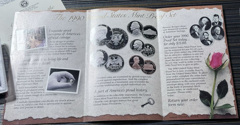 Standard 1990-S US Mint Proof Set  coin collectible - Main Image 4