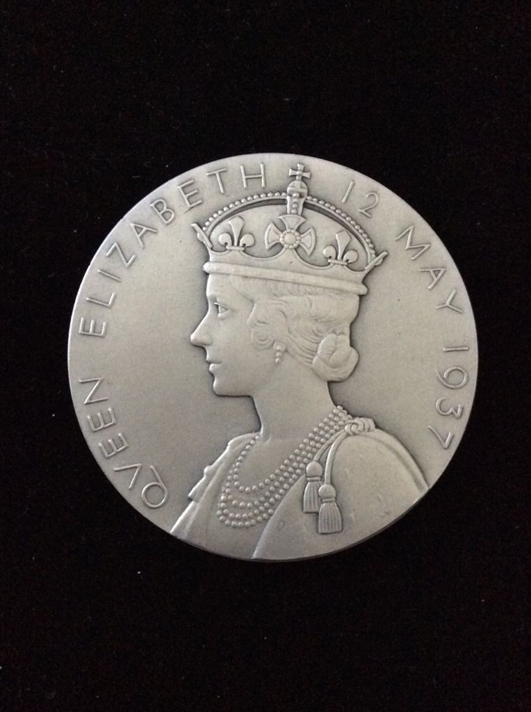 Large Silver George VI Coronation Commemorative Medal  coin collectible - Main Image 2