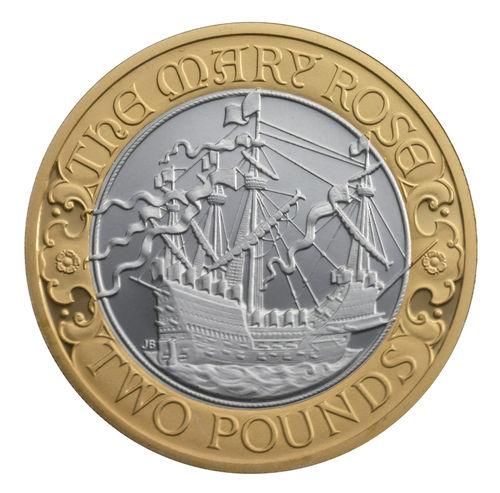 Marie Rose Silver Proof Piedfort  coin collectible - Main Image 2