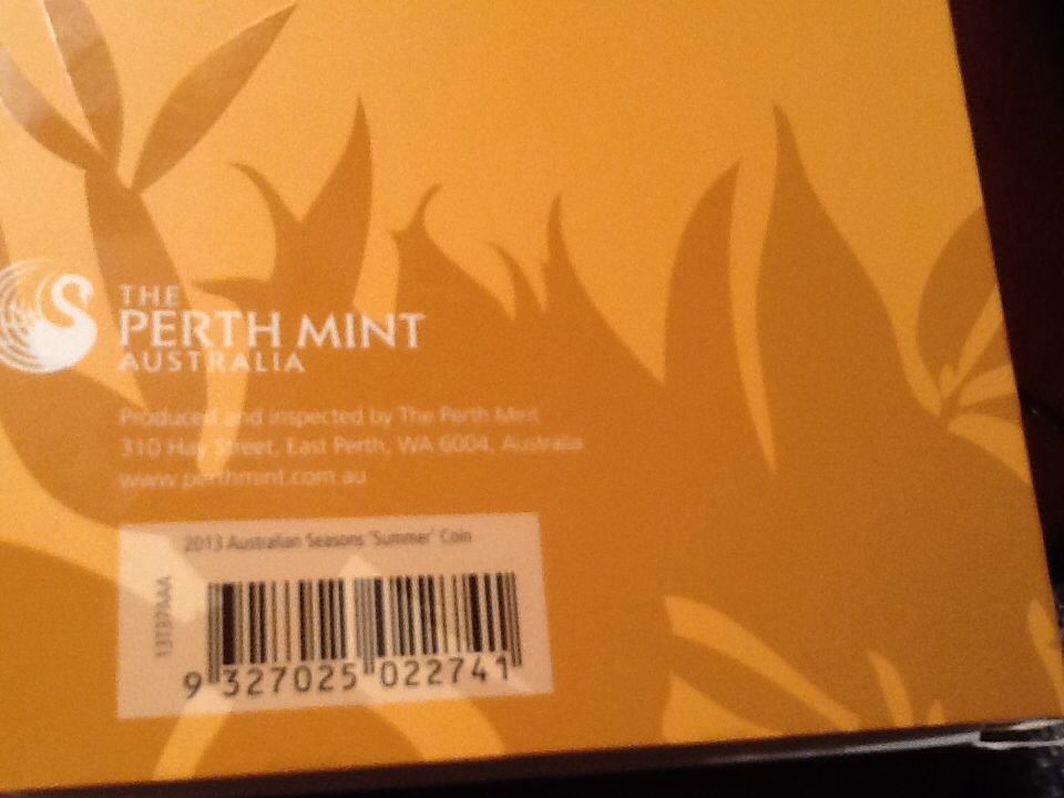 Austrailia N Seasons Summer  coin collectible - Main Image 2