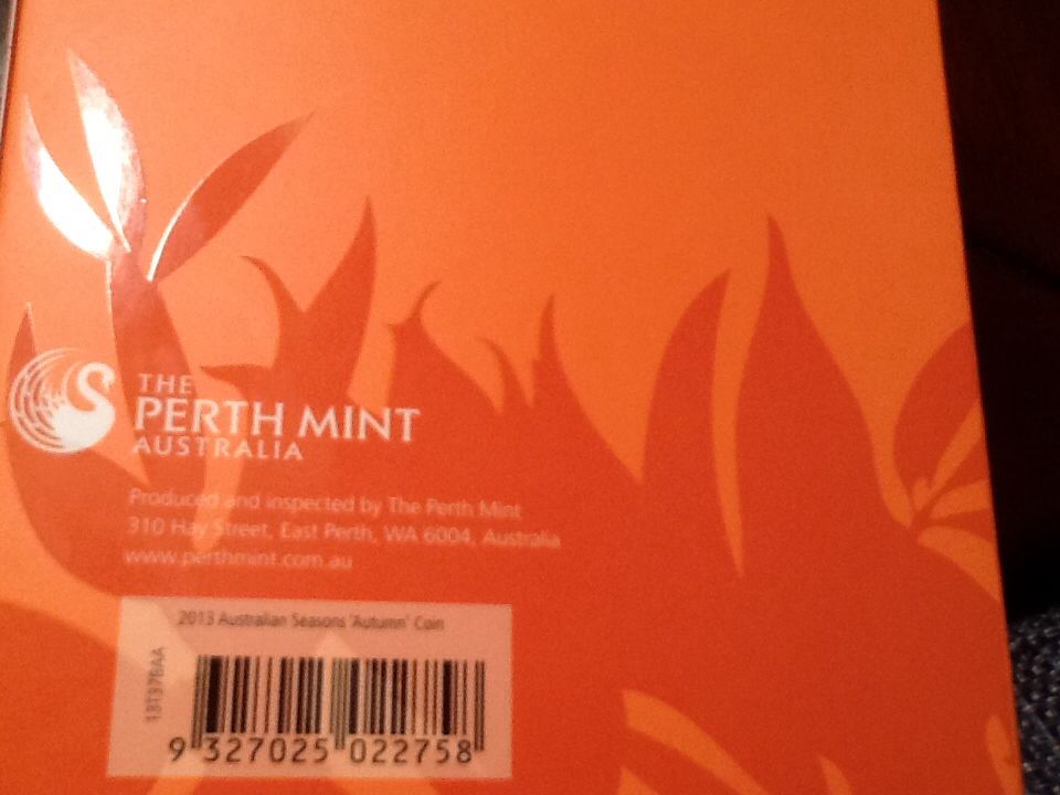 Australian Seasons Autumn  coin collectible - Main Image 2