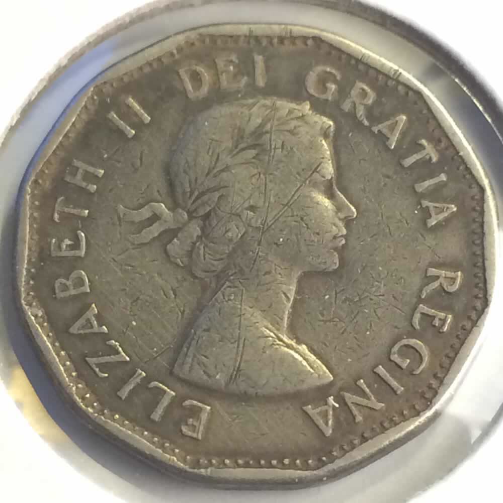 1955 Canadian Nickel  coin collectible - Main Image 2