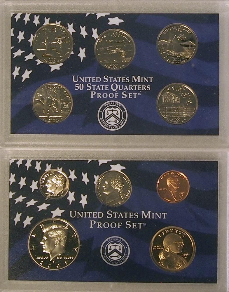 US Mint Proof Set 2001  coin collectible - Main Image 2