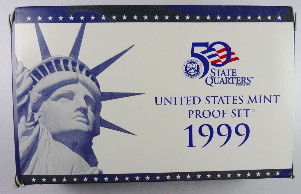 U.S. Mint Proof Set 1999  coin collectible - Main Image 2