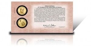 Us Presidency $1 Coin Cover William McKinley  coin collectible - Main Image 2