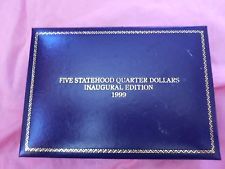 Five Statehood Quarter Dollars Inaugural Edition 1999  coin collectible - Main Image 2