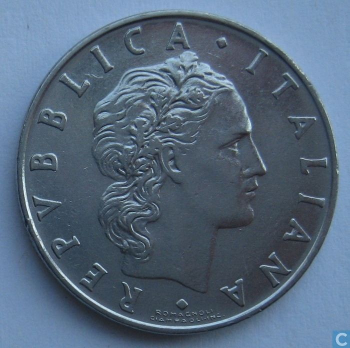 50 Italian Lire  coin collectible - Main Image 2