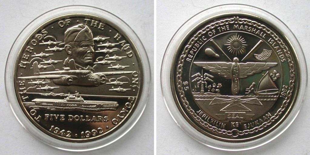 1992 Heros Of The Raid On Tokyo  coin collectible - Main Image 2