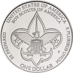 2010 US Mint BSA Centennial UNC Silver Dollar (P)  coin collectible - Main Image 2