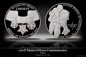 2011 Medal Of Honor Commemorative Coin Program  coin collectible - Main Image 2