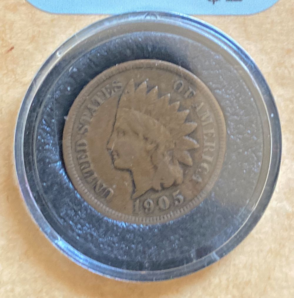 Indian Head Cent 1905  coin collectible - Main Image 3
