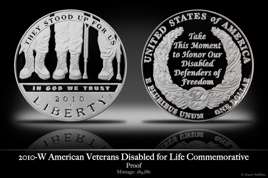 2010 American Veterans Disabled For Life   coin collectible - Main Image 2