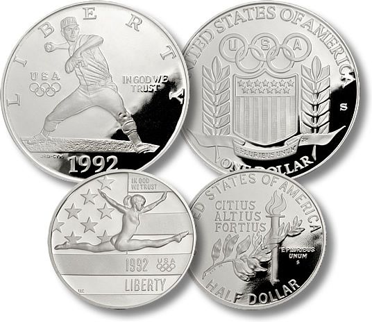 1992 U. S. Olympic Coins Set  coin collectible - Main Image 2